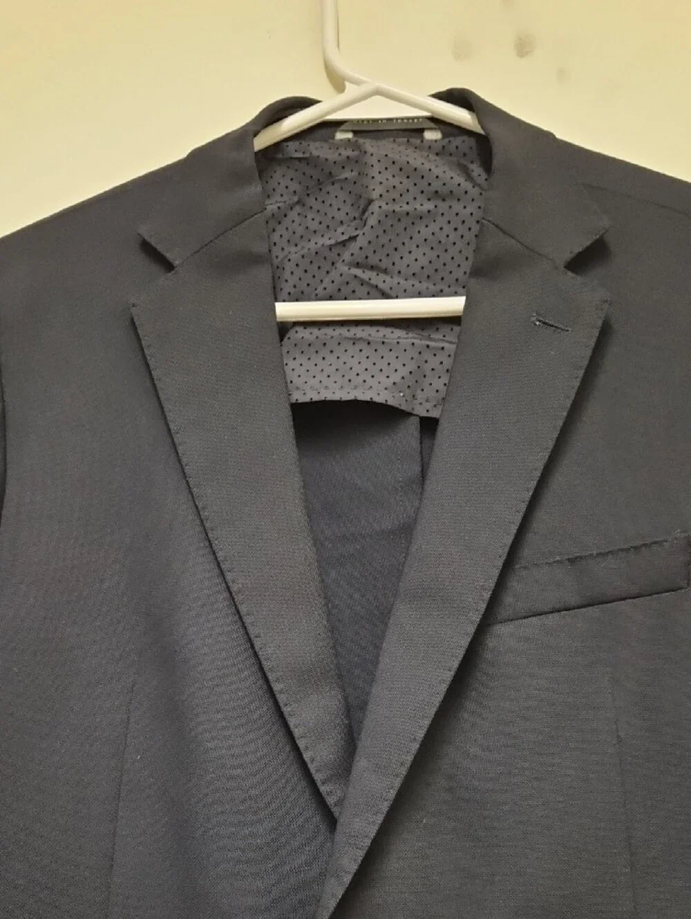 Boss Dark Navy Two-Button Sport Coat Size 46 S